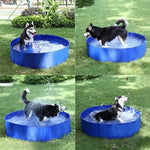Foldable Round Swimming  Pool Big-Size Collapsible 4 Seasons Pet Dog Swimming House Bed Summer Pool