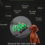 Pet Fluorescent Collar Prevents Loss at Night Silicone Case for Cats and Dogs Personalized Accessories Pet Products