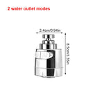 3 Modes Aerator Faucet Water Saving Filter High Pressure Spray Nozzle 360 Degree Rotate Flexible Aerator Diffuser