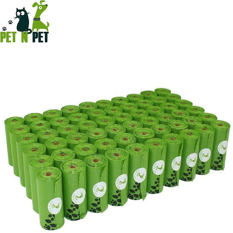 Dog Poop Bags Earth-Friendly 1080 Counts Biodegradable 60 Rolls Large