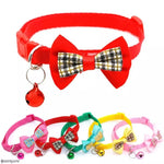 2022 Pet Supplies 1pc Cat Dog Bow Ties Candy Color Adjustable Bow Tie Bell Bowknot Sale Collar Necktie Puppy Kitten Dog Cat Pet