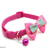 2022 Pet Supplies 1pc Cat Dog Bow Ties Candy Color Adjustable Bow Tie Bell Bowknot Sale Collar Necktie Puppy Kitten Dog Cat Pet