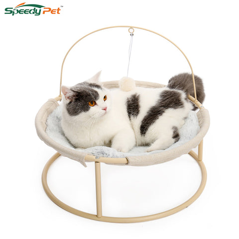 Cat Cradle Cat Bed Soft Plush Cat Hammock Detachable Pet Bed