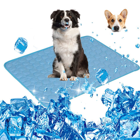 Dog Cooling Mat Summer Cool Cold Silk Moisture Proof large dog bed mat Durable Non Sticking outdoors travel Indoor dog house