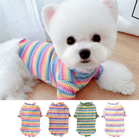 2021 New Pet Dog Clothes Puppy Vest T-shirt