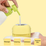 Pet Dog Cat Grooming Bath Brush Massage Brush With Soap And Shampoo Soft Silicone Glove Dogs Cats Paw Clean Bath Tools