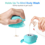 Pet Dog Cat Grooming Bath Brush Massage Brush With Soap And Shampoo Soft Silicone Glove Dogs Cats Paw Clean Bath Tools