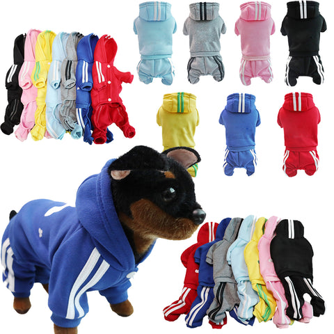 New Winter Warm Dog Clothes Dog Costume Hoodies Jumpsuit