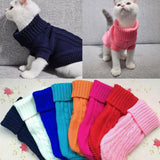 Warm   Knitted Sweater For pet  also Clothes Solid Color Jumper
