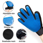 2 In 1 Pet Grooming Glove Silicone Gloves for Dogs Cat Hair Deshedding Brush