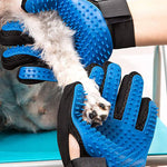2 In 1 Pet Grooming Glove Silicone Gloves for Dogs Cat Hair Deshedding Brush